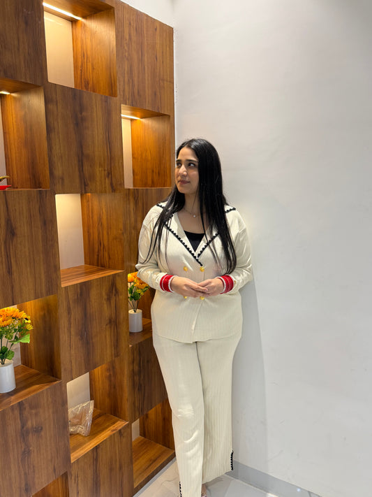 2 Piece Korean Knitted Coord Set