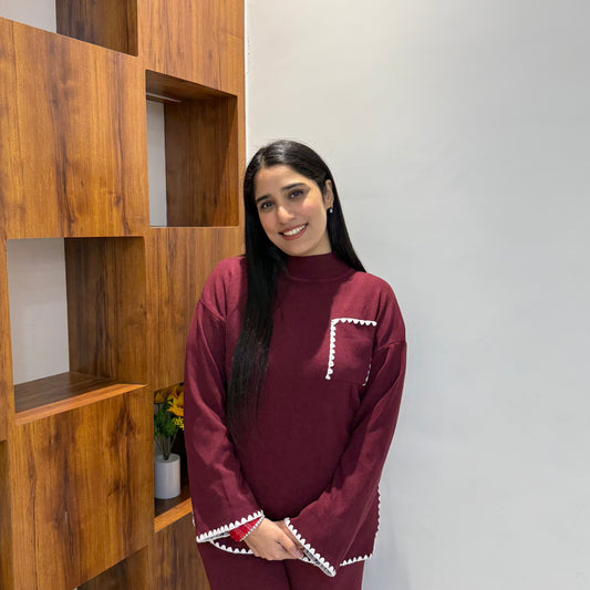 Korean Knitted Coord Set