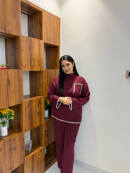 Korean Knitted Coord Set