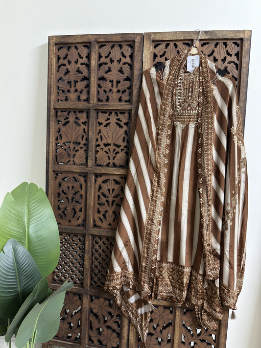 Zehra Crepe Unstitched suit