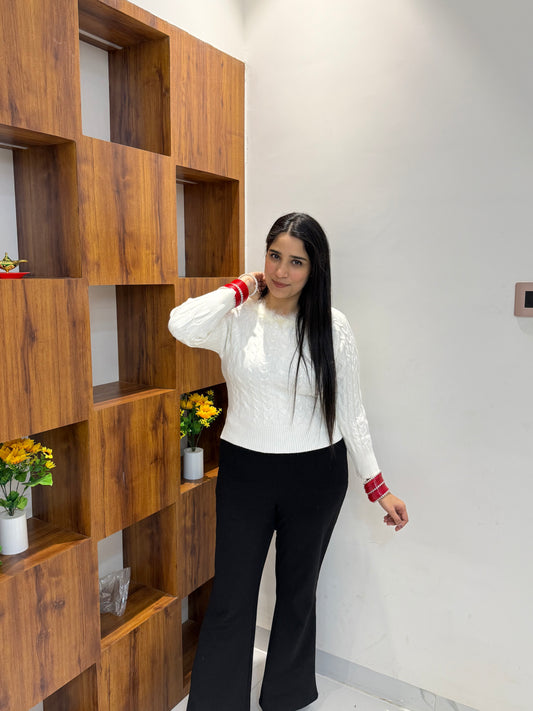 Knitted Fur Cardigan