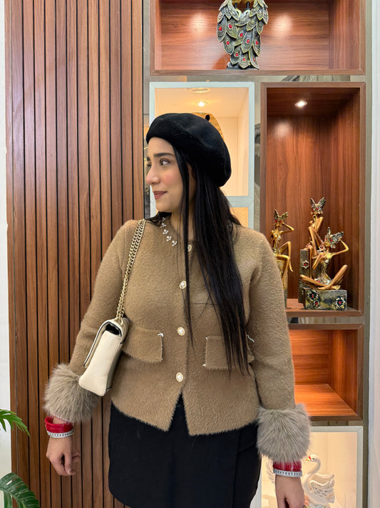 Fur Jacket Cardigan
